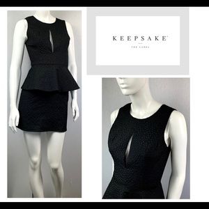 Keepsake the label Little Black Busty Mini Dress